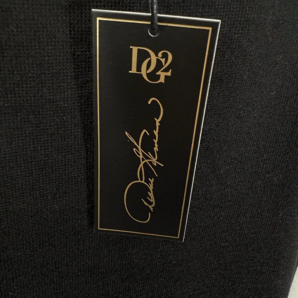 DG2 Diane Gilman Black Cross Top‎ Tunic Long Sleeve Lightweight Blouse Sz 3X NWT - Picture 6 of 11